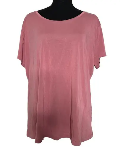 Halara Plain Round Neck Crisscross Plus Size Sports Top 1X Women’s Pink NWT.