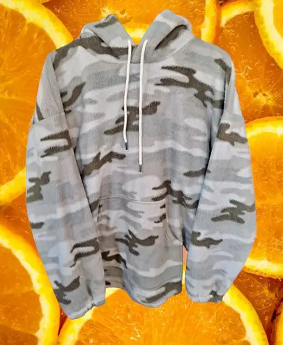 NWT Truth Camo Hooded Fleece Shirt Size Large White