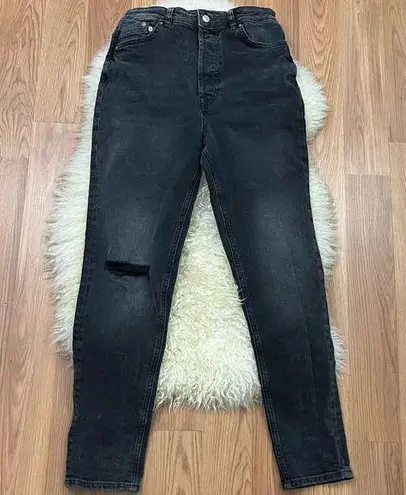 Free People  We the Free Faded Black High Waist Button Fly Jeans 28