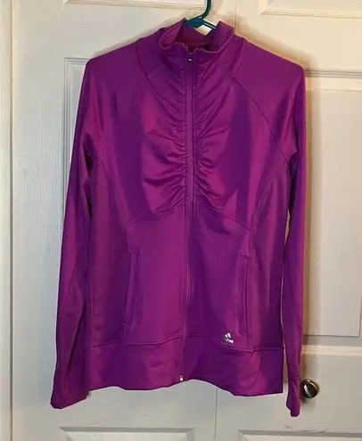 Adidas Climalite Zip Up Jacket M in Fuchsia