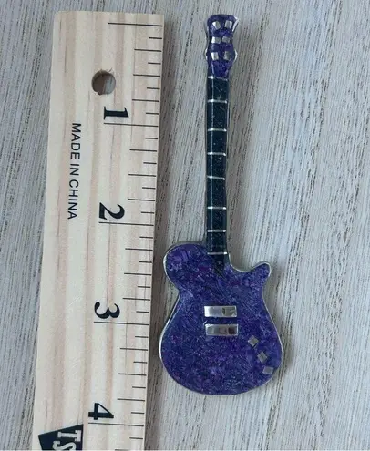 RARE Navajo Signed JB Sugilite Black Onyx Pendant Native American Jewelry Pueblo Purple