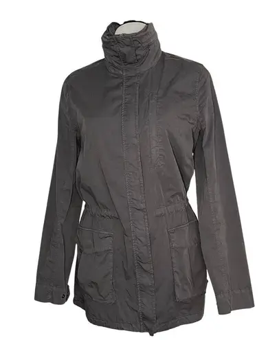 James Perse STANDARD Grey Utility Jacket Drawstring Waist Hem Size 3 US Large