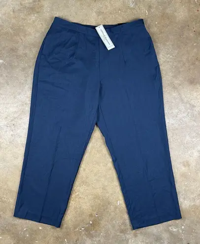 Alfred Dunner Pants Women’s 16W Navy Blue Classic Fit Pull