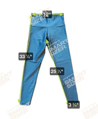 Onzie TONAL 7/8ths Athletic Legging Blue Metallic Women’s Size S