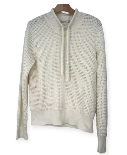 Peter Millar | L | Kennedy Waffle Stitch Popover Sweater - Ivory Pullover Knit