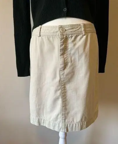 Gap Retro Cut  Khaki Cargo Mini Skirt