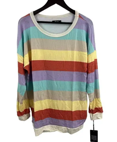 Michael Lauren Kyton Multicolor Sweatshirt Dress Oversized Small New