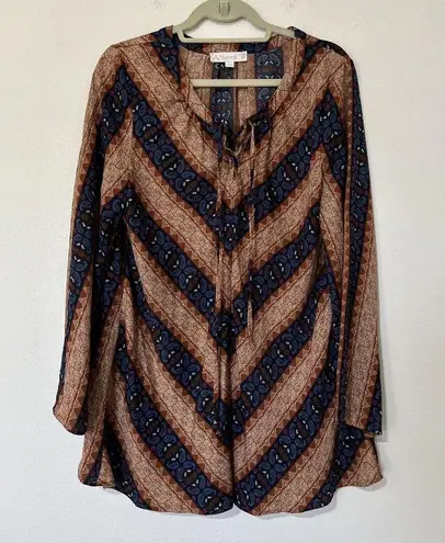 Suzanne Betro Weekend Blouse Boho Flowing Lux Blouse