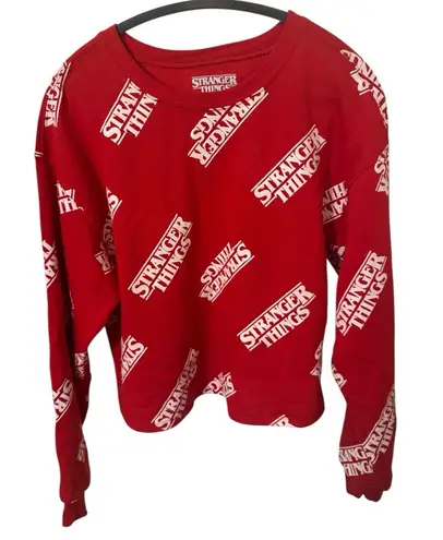 Netflix Stranger Things Red Pullover Sweater *RARE* Size Large