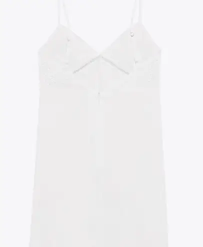 ZARA NWT  EMBROIDERED MINI DRESS