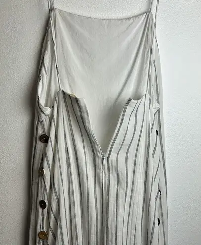 Jen's Pirate Booty Jen’s Pirate Booty Pompeii Maxi Dress in white Pinstripe White