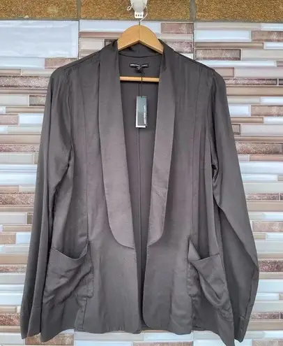 James Perse Open Front Tuxedo Jacket Blazer WEL2923 Size 3 (L)