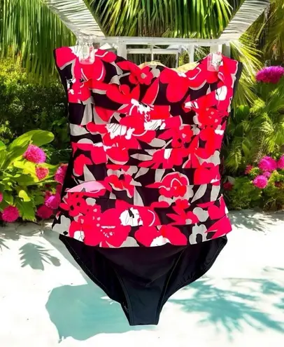 MiracleSuit 2 “magicsuit” ruffle one piece swimsuits, size 16, strapless, GUC