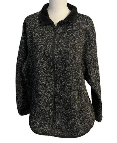 Swiss Tech Fleece Full Zip Jacket Black Size 3X