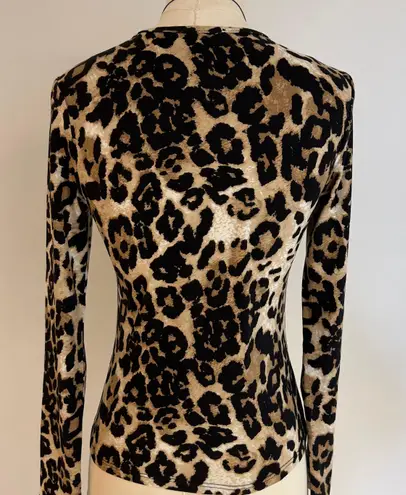 Gaze Leopard Print Top NWOT