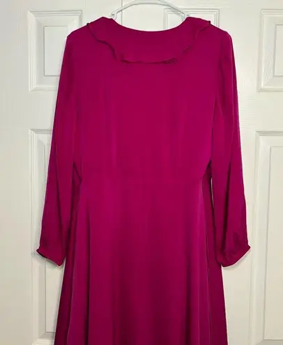 Milly Emalee Silk-Blend Ruffle Dress *FLAWED*