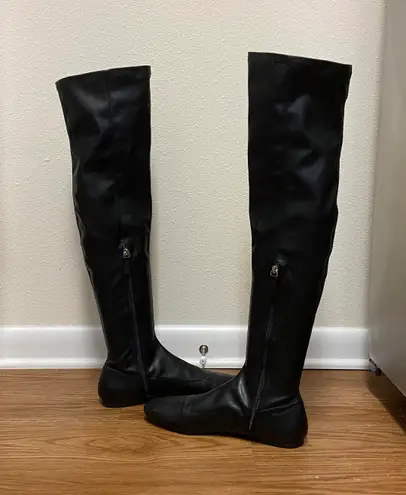 ZARA Flat Thigh High Boots