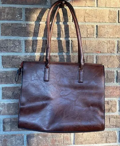 Bueno Cognac faux leather bag by 