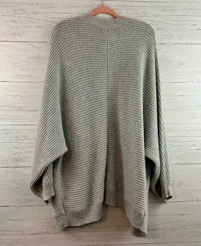 American Eagle  Gray Chunky Knit Open Front Cardigan Size L/XL