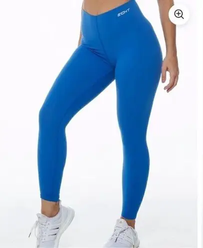 ECHT High Rise Seamless Range V3 Crop Leggings (Blue Horizon) - Large