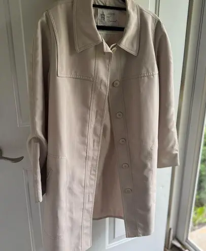 London Fog Vintage Cream Trench Coat Classic Design