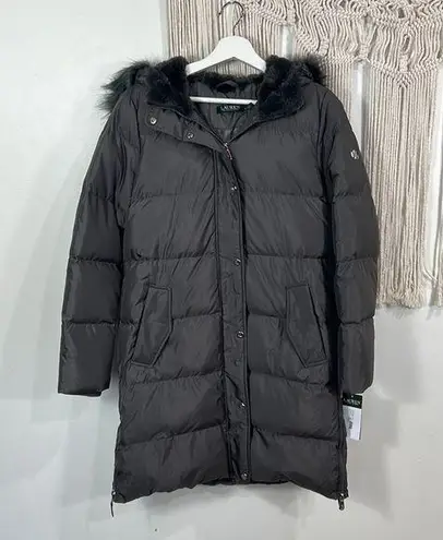 Ralph Lauren Womens Lauren  Duck Down/Feather Puffer Coat Gray Size Small