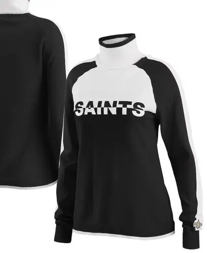 NWT! WEAR by Erin Andrews New Orleans Saints Ski Raglan Pullover Sweater