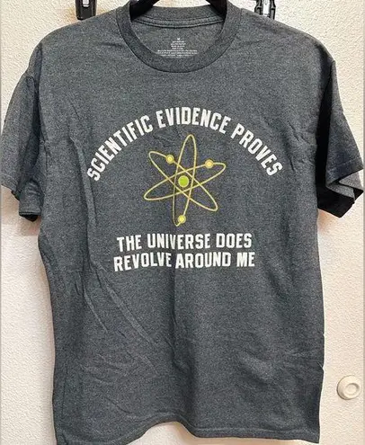 “Scientific Evidence Proves…” Funny Graphic Tee Gray Size M