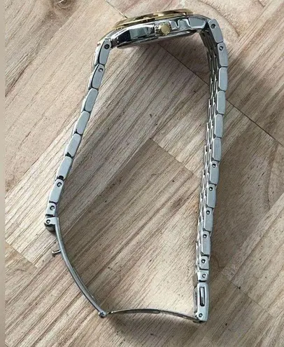 Citizen Eco-Drive Ladies Watch Two Tone Bracelet White Dial Date Window