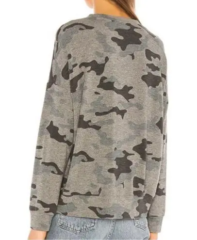 Sundry Heather Grey Camo Print Sweatshirt Size 3(L)