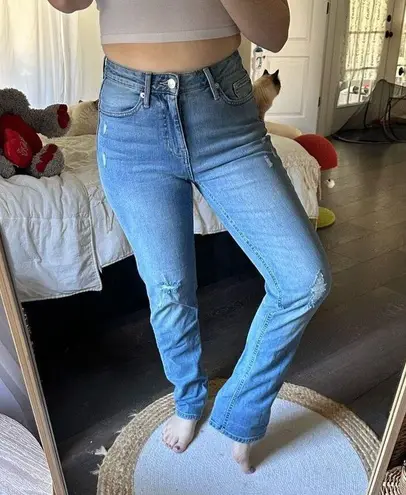 Rachel Parcell Women’s 26 High Rise Girlfriend Destroy Jeans