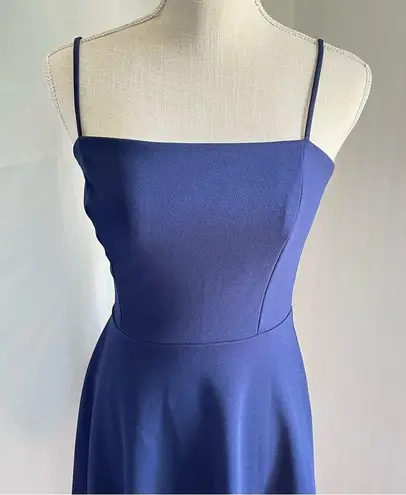 Soprano Navy Blue Formal Scallop Mini Dress Junior’s Size Medium