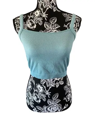 Colsie Ribbed Cropped Cami Tank Top Crop Workout Sleepwear White Size XL