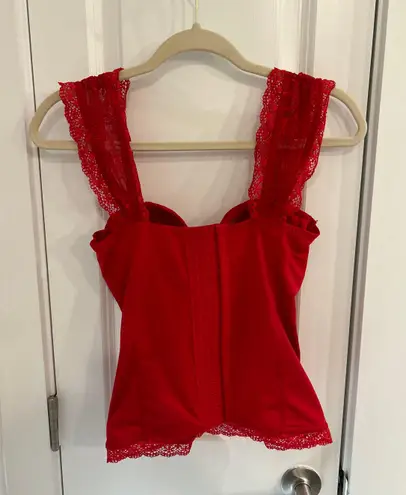 Spirit Halloween Red Lace Corset