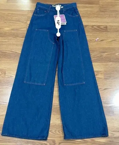 MOTHER SNACKS! The Bee's Knees Double Dip Skimp in Clean Your Plate size 24 Blue