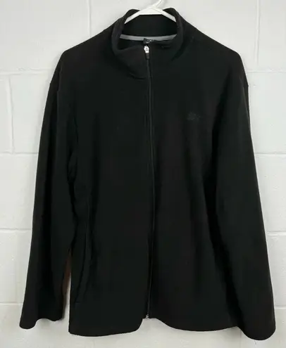 Starter  Black Fleece Zip Up‎ Side Medium - Image 1