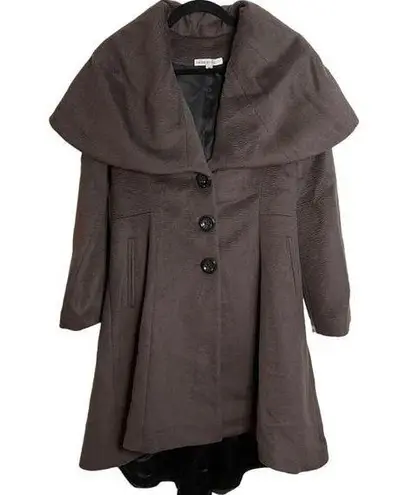 Heike Jarick Brown Wool Trench Coat Size 4