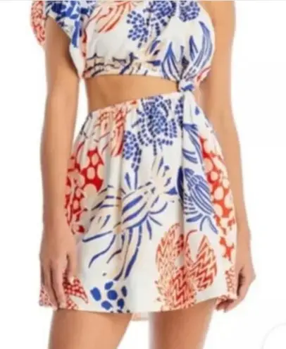 Farm Rio STUNNING MIXED LOBSTERS 100% LINEN CUT OUT MINI DREAS-Size SMALL