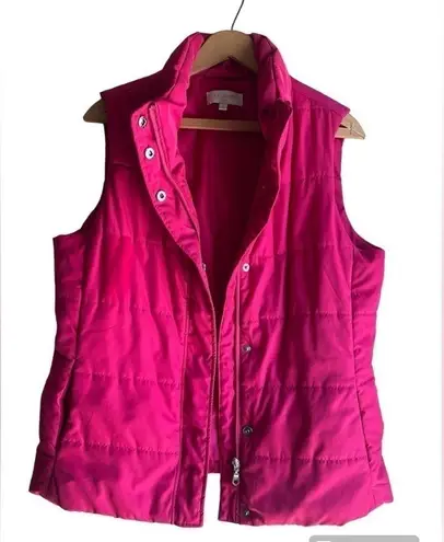 Talbots  Puffer Vest Pink