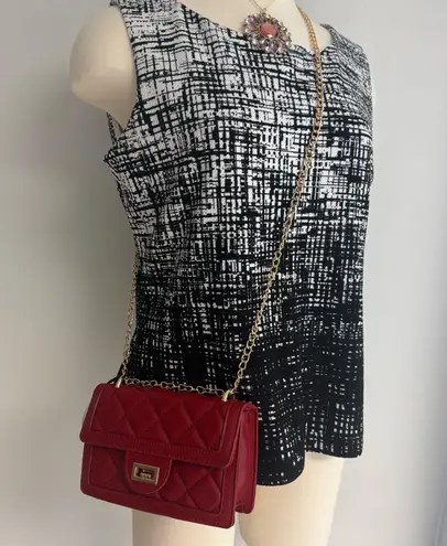 Red Crossbody Quilted Mini Bag NWT