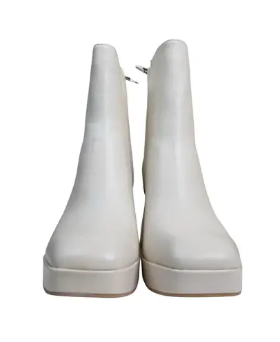 Dolce Vita Womens 10 Ulyses Platform Bootie in Ivory Leather NEW