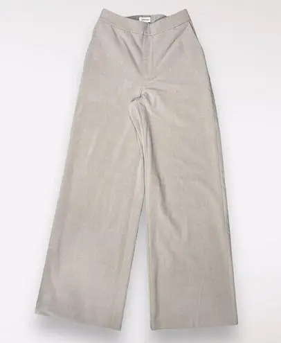 Nordstrom Wide Leg Pants Beige High Rise Size 0