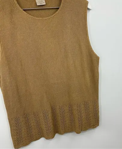 Vintage Y2K Boho Brown Sweater Size Medium Early 2000s