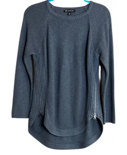 INC International Concepts Blue Sweater with Zipper Details Size undefined