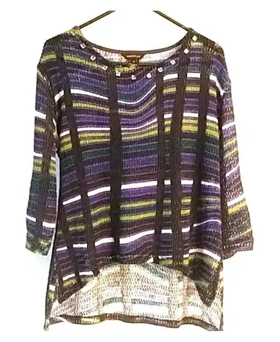 Multiples  sweater asymmetrical colors stripes (546 - Image 1