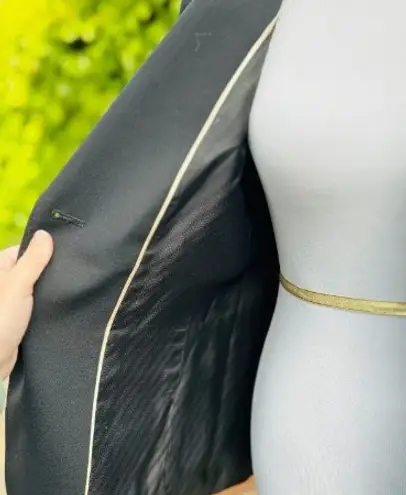 Banana Republic 8 stretch black wool lined Womens blazer