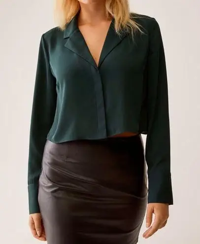 Talula White Crop Blouse