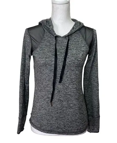 Alala Revolve Lightweight Soft Hoodie in Gray With Mesh Detailing Size Medium.