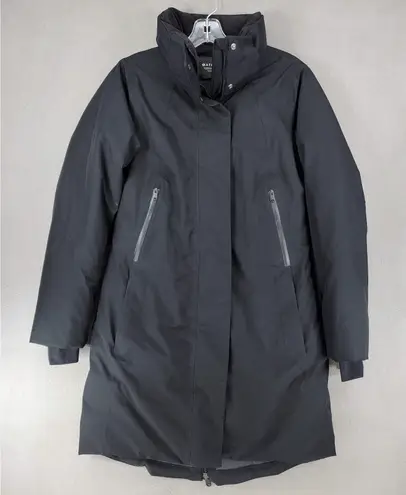 Athleta  Black Outbound Parka Coat Women Size XS Down MISSING HOOD Long