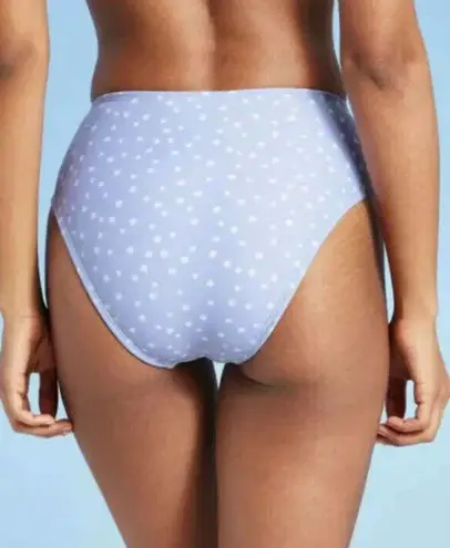 Xhilaration  Juniors' Cinch-Front High Leg High Waist Bikini Bottom Blue Large